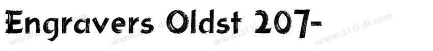 Engravers Oldst 207字体转换